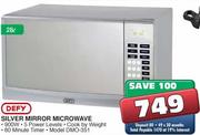 Defy Silver Mirror Microwave(DMO-351)-28Ltr-900W