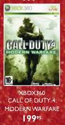 Xbox360 Call Of Duty 4: Modern Warfare