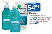 Garnier 3-in-1 Wash,Scrub & Mask-150Ml