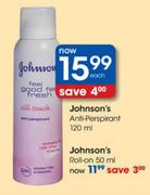 Johnson's Anti-Perspirant-120ml