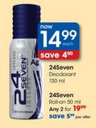 24 Seven Deodorant-2x130ml
