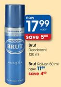 Brut Roll-On-50ml