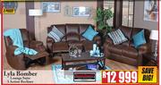 Lyla Bomber 3-Piece 3 Action Recliner Lounge Suite