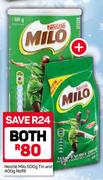 Nestle Milo Tin 500g And Refill 400g-For Both