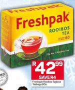 Freshpak Rooibos Tagless Teabags-80's