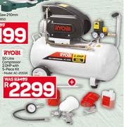 Ryobi 50Ltr Compressor 2.0 HP With 5 Piece Kit AC-2055K
