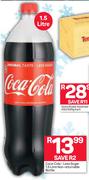 Coca Cola Less Sugar Non Returnable Bottle-1.5Ltr