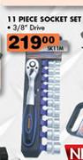 11 Piece Socket Set-3/8" Drive