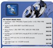 Ate Front Brake Pads Chevrolet