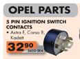 Opel Parts 5 Pin Ignition Switch Contacts