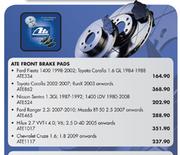 Ate Front Brake Pads Ford Fiesto