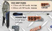 Vice Grip Pliers-250mm With TRP Handle 