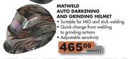 Matweld Auto Darkening & Grinding Helmet