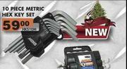 Metric Hex Key Set-10 Piece