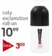 Coty Exclamation Roll-on