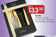 Yardley Gorgeous Gift Set;Edu De Parfum-30ml & Hand & Body Lotion-125ml-Per Set