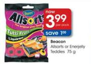 Beacon Allsorts Or Enerjelly Teddies-75g