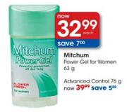 Mitchum Power Gel for Women-63g each