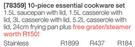 10 Piece Essential Cookware Set-Stainless