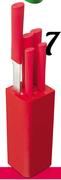 Love Cooking 5-Piece Stainless Steel & Plastic Basic Knife Block Set