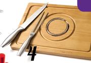 Love Cooking 4-Piece Wood & Stainless Steel Carving Set