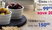 Clicks Tapas Slate Set-Each