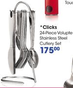 Clicks 24-Piece Volupte Stainless Steel Cutlery Set-Each