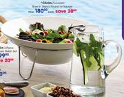 Clicks Porcelain Bowl In Stand,Round Or Square-Each