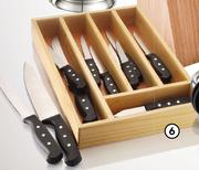 Clicks 12-Piece Knife & Cutlery Set In Wood Tray-Each