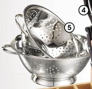Clicks 24cm Stainless Steel Colander-Each