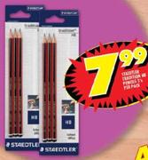 Staedtler Tradition HB Pencils-3's per pack