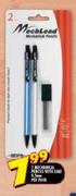 2 Mechanical Pencils with Lead 0.5mm-per pack
