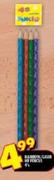 Rainbow/Laser HB Pencils-4's