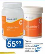 Clicks Vitamin-C Antioxidant Tablets-100's