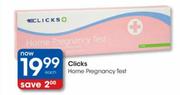 Clicks Home Pregnancy Test