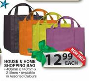 House & Home Shopping Bag-400mmx440mmx210mm Each