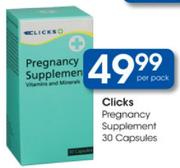 Clicks Pregnancy Supplements-30 Capsules