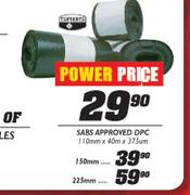 Sabs Approved DPC-150mmx40mx375mm