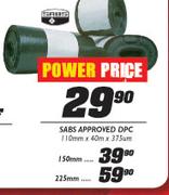 Sabs Approved DPC-110mmx40mx375mm