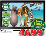 Sony FHD LCD 40" TV(KLV-40CX520)