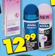 Nivea Anti-Perspirant Roll-On for Ladies/Men-50ml Each