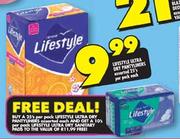 Lifestyle Ultra Dry Pantyliners-25's Per Pack