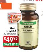 Gold L-Lysine Capsules-60's