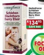 HerbaForce Schlehen Blackthorn Berry Elixir-500ml
