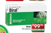 Biral Tablets-40's