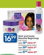 Dark and Lovely Beautiful Beginnings Oil Moistursing Lotion-each