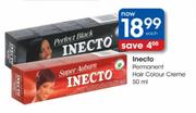 Inecto Permanent Hair Colour Creme-50ml each
