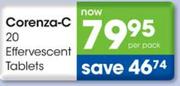 Corenza-C 20 Effervescent Tablets