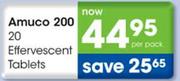 Amuco 200 20 Effervescent Tablets-Per Pack