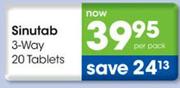 Sinutab 3-Way 20 Tablets